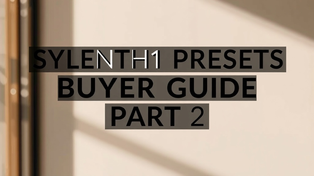 Sylenth1 Presets Buyer Guide Part 2 | SoundShockAudio