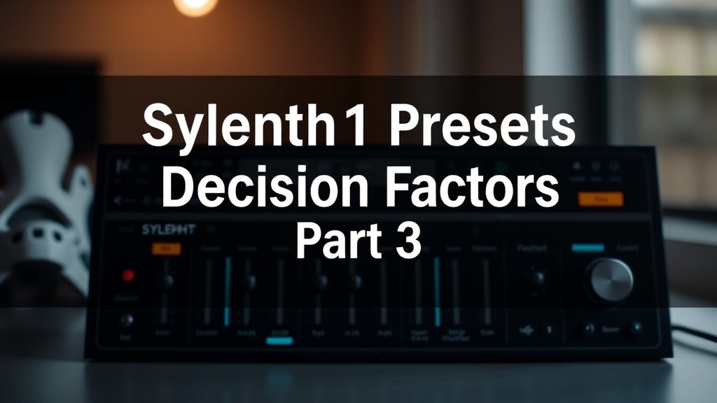 Sylenth1 Presets Decision Factors Part 3 | SoundShockAudio