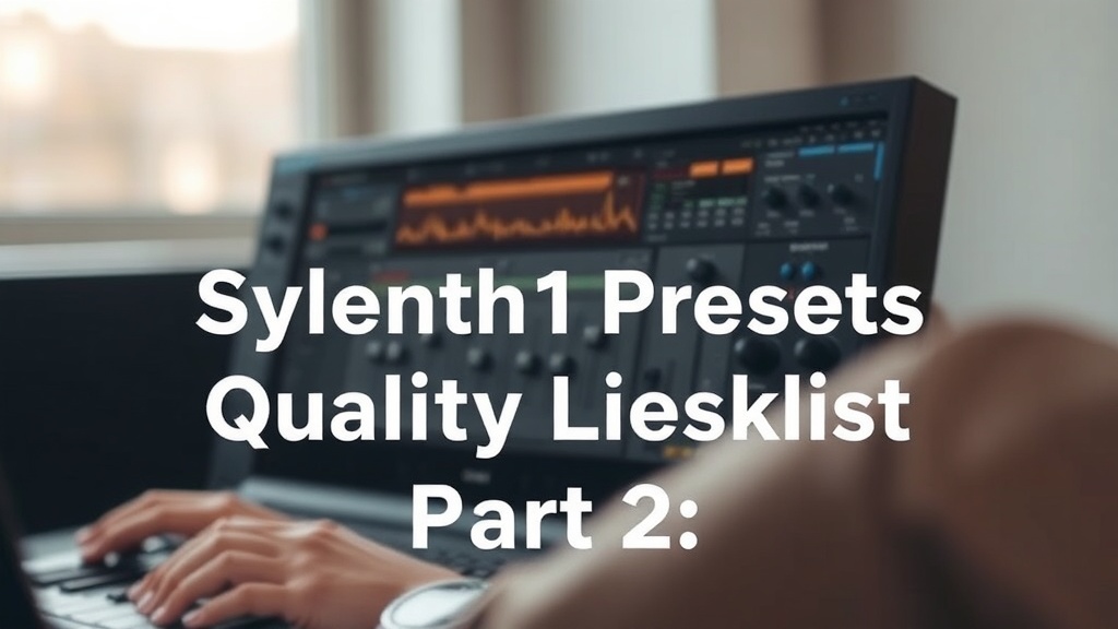 Sylenth1 Presets Quality Checklist Part 2 | SoundShockAudio